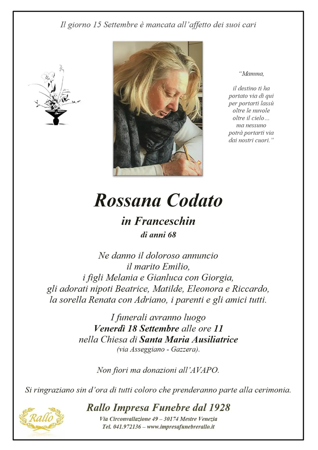 Manifesto di Rossana Codato