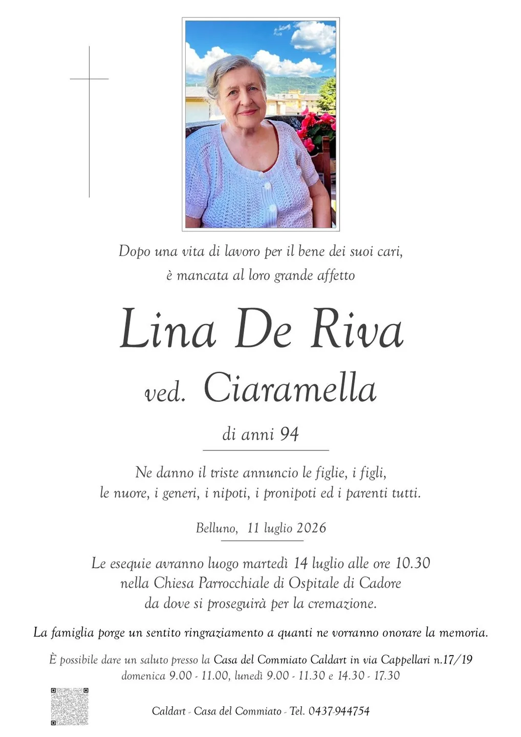 Epigrafe di Lina De Riva