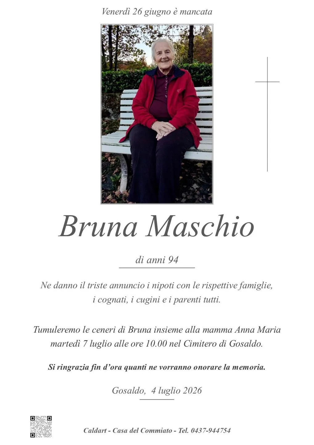Epigrafe di Bruna Maschio