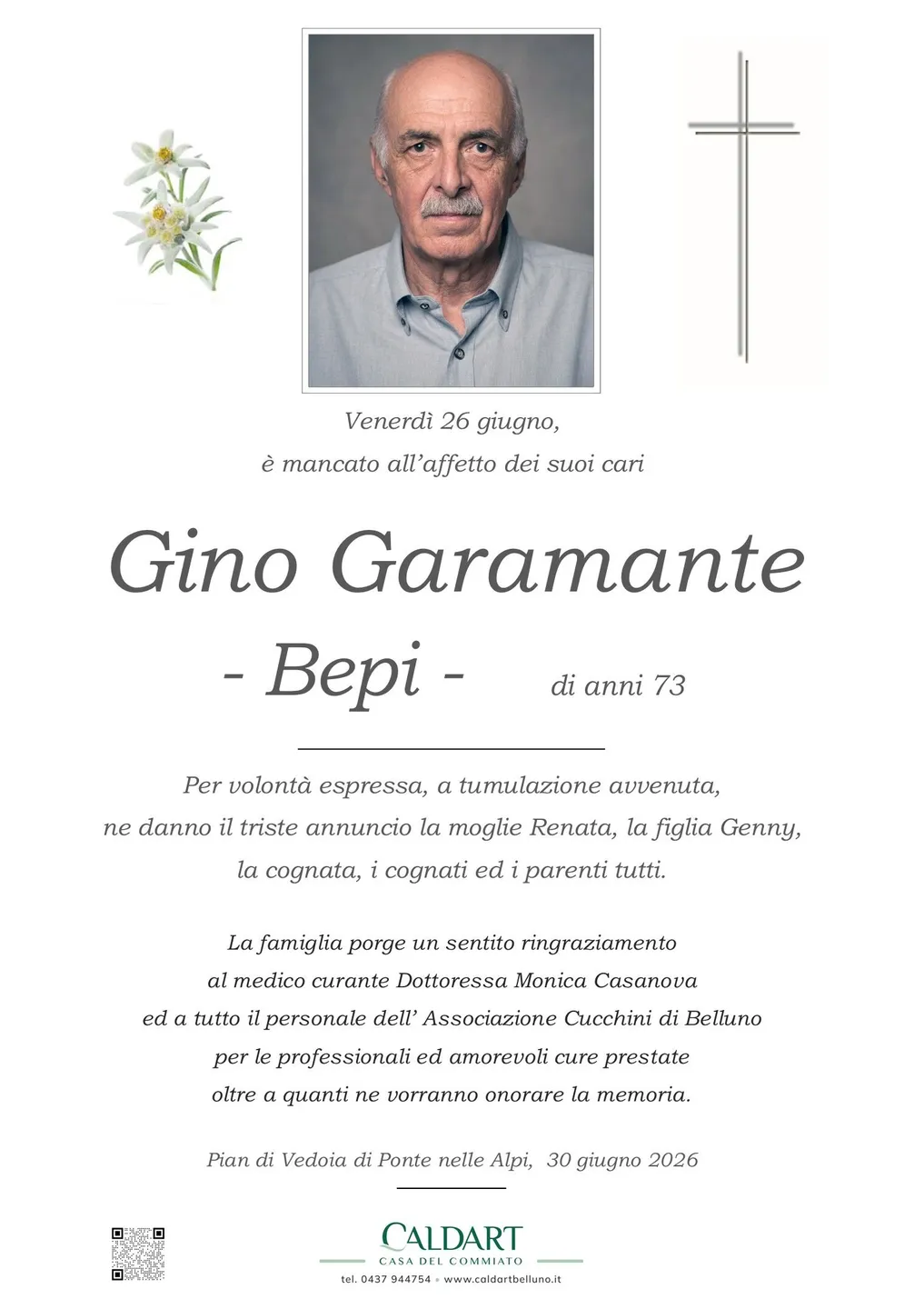 Epigrafe di Gino Garamante