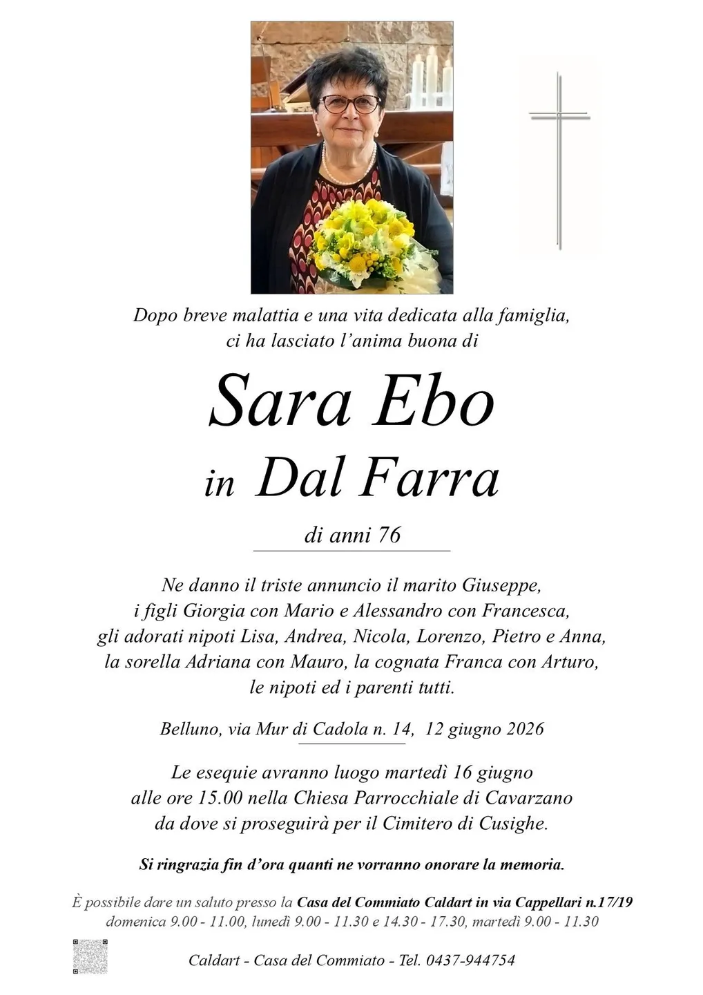 Epigrafe di Sara Ebo