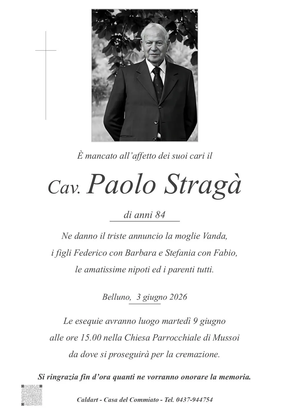 Epigrafe di Paolo Stragà
