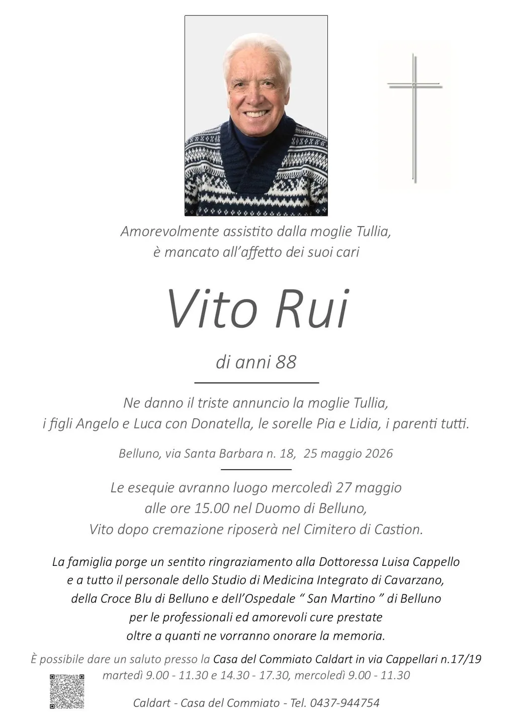 Epigrafe di Vito Rui