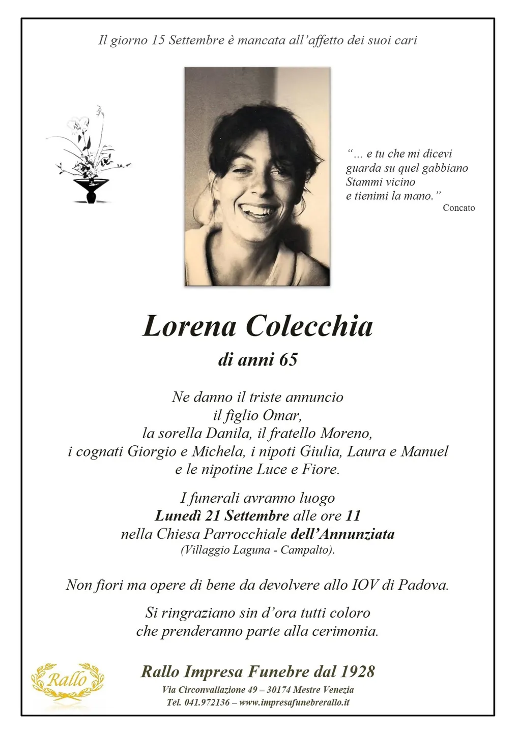 Manifesto di Lorena Colecchia