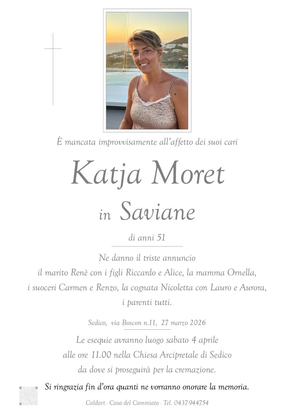 Epigrafe di Katja Moret Saviane