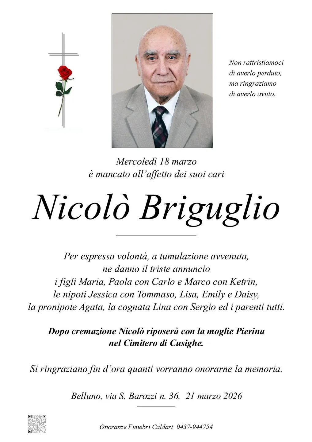 Epigrafe di Nicolò Briguglio