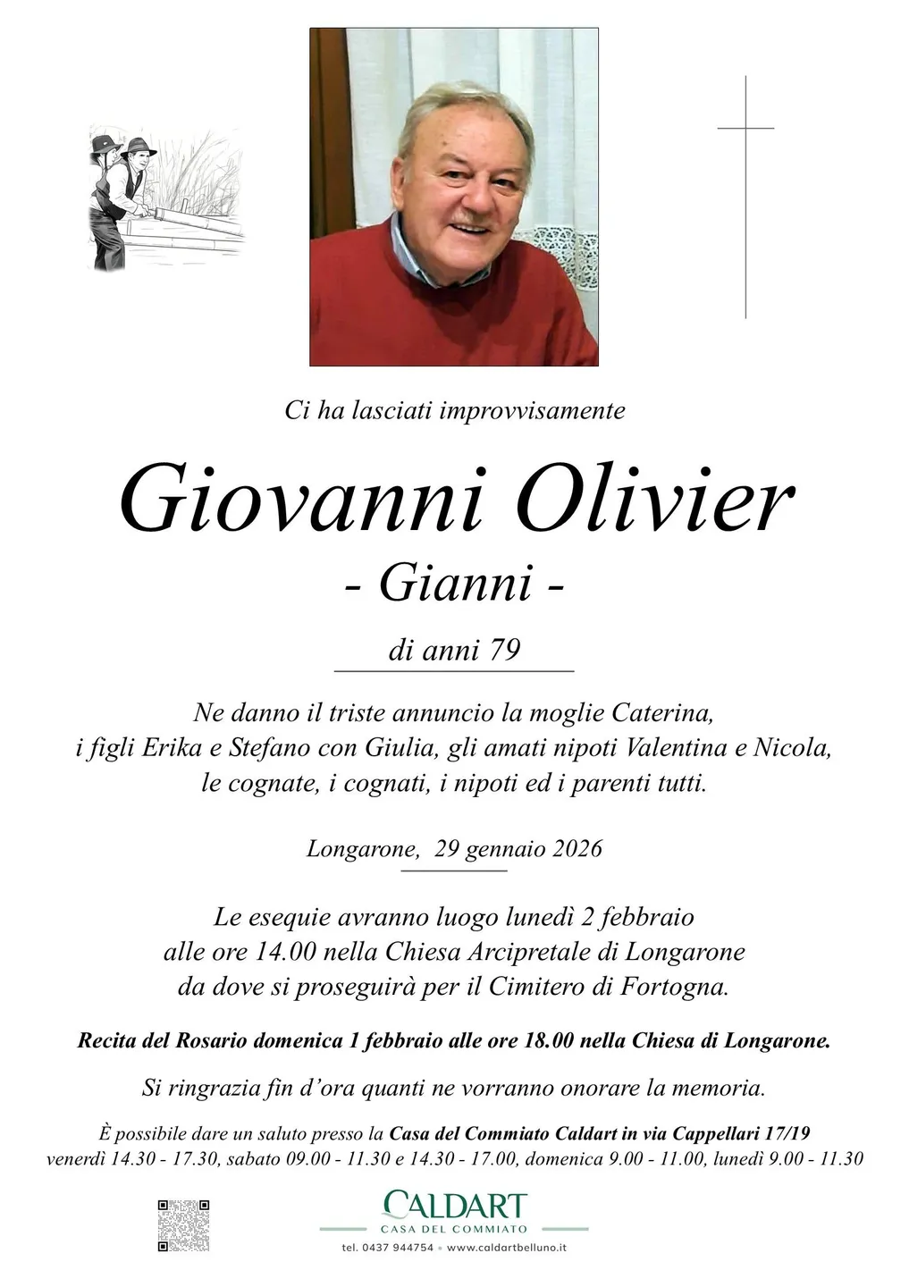 Epigrafe di Giovanni Olivier