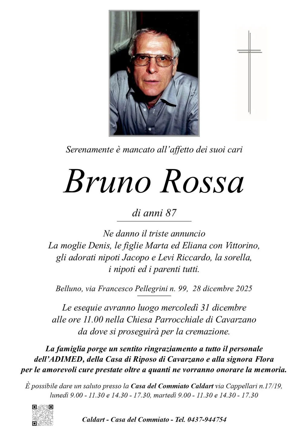 Epigrafe di Bruno Rossa
