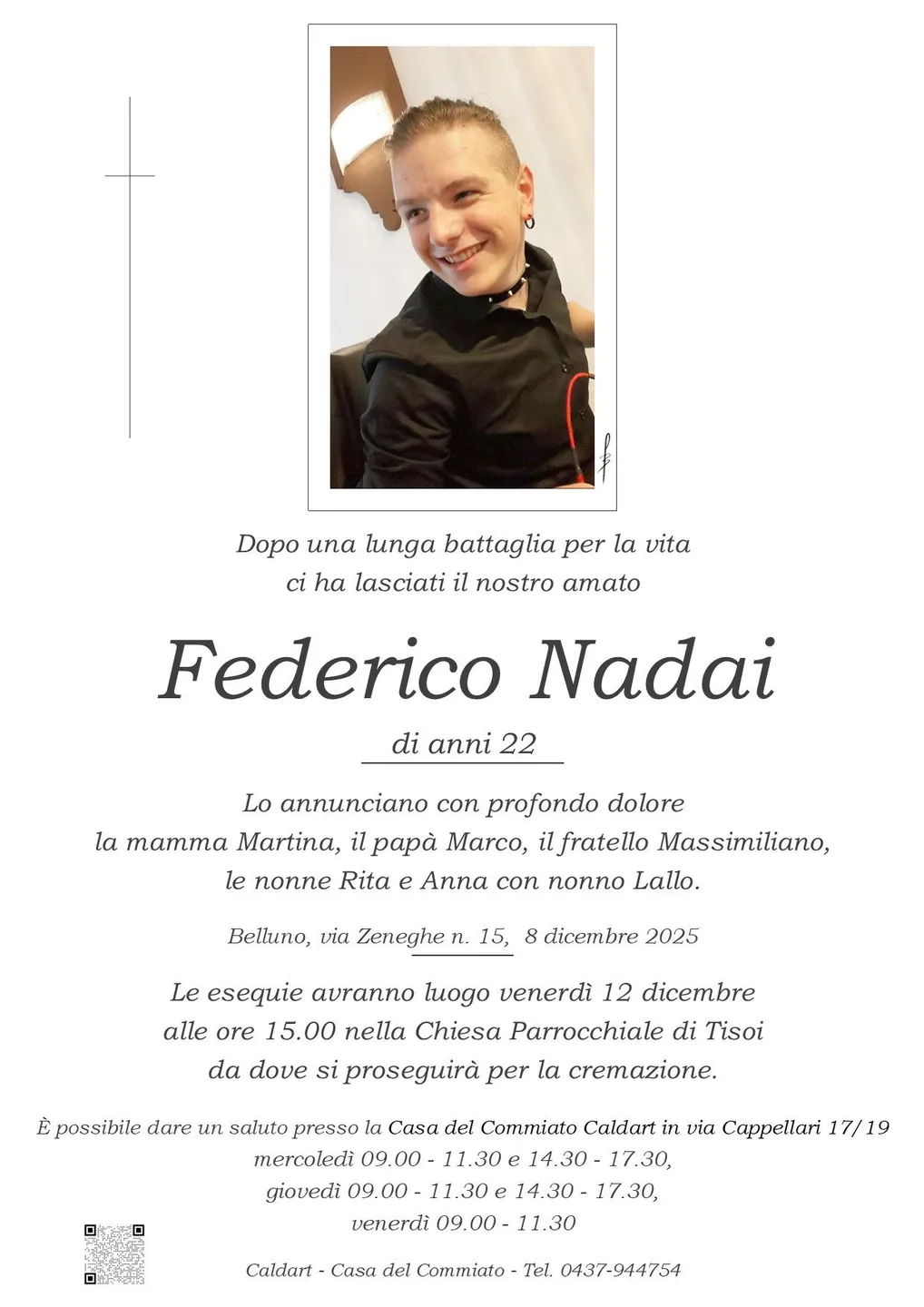 Epigrafe di Federico Nadai