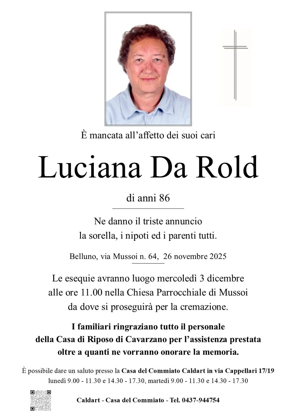 Epigrafe di Luciana Da Rold