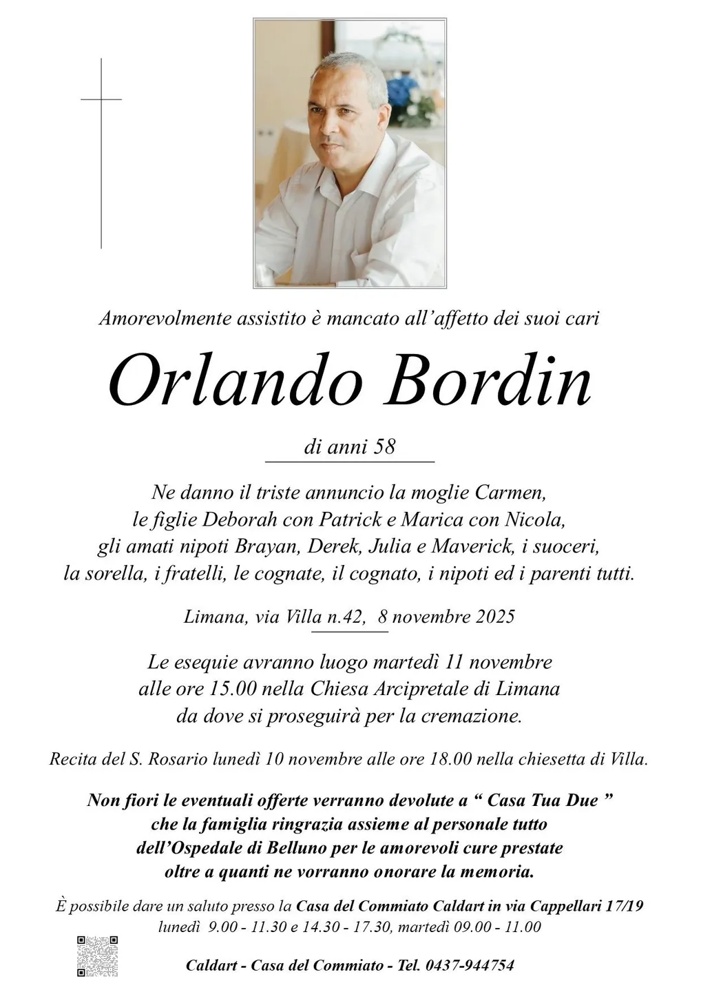 Epigrafe di Orlando Bordin
