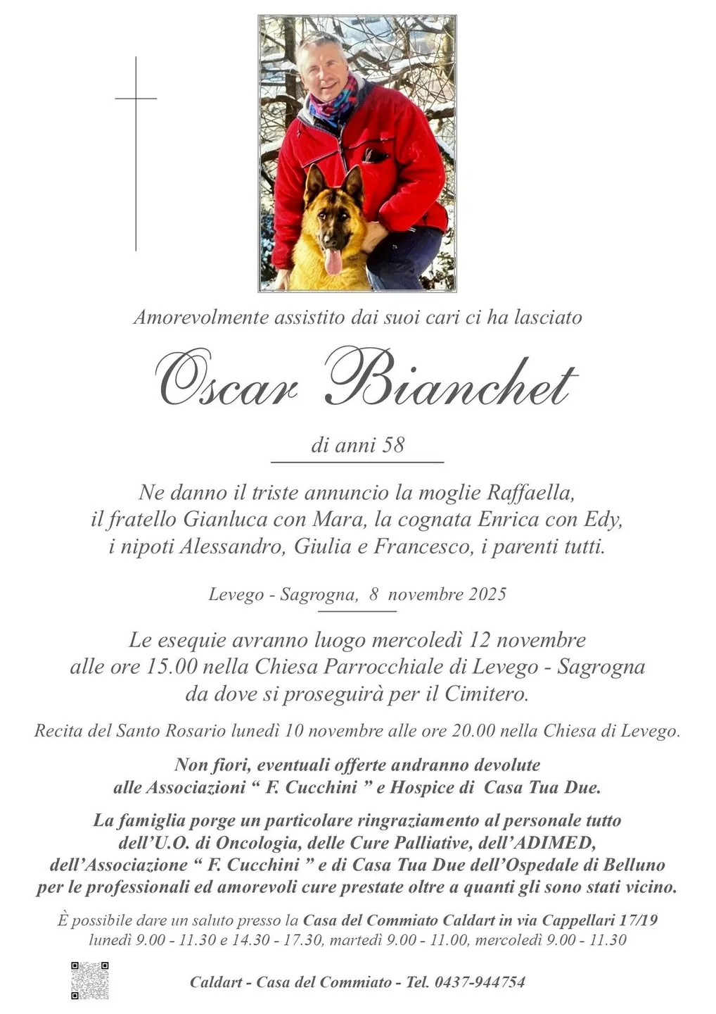 Epigrafe di Oscar Bianchet