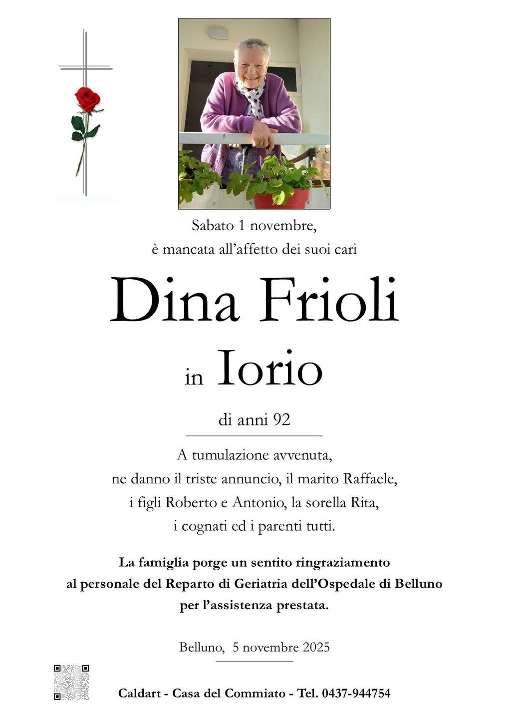 Epigrafe di Dina Frioli