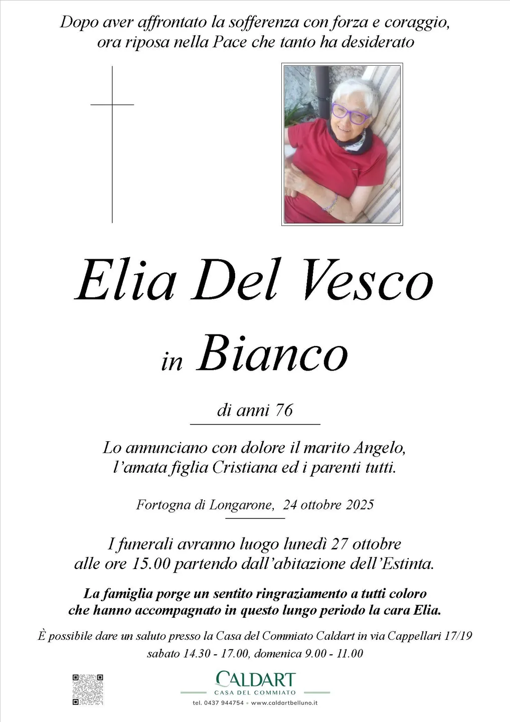 Epigrafe di Elia Del Vesco In Bianco