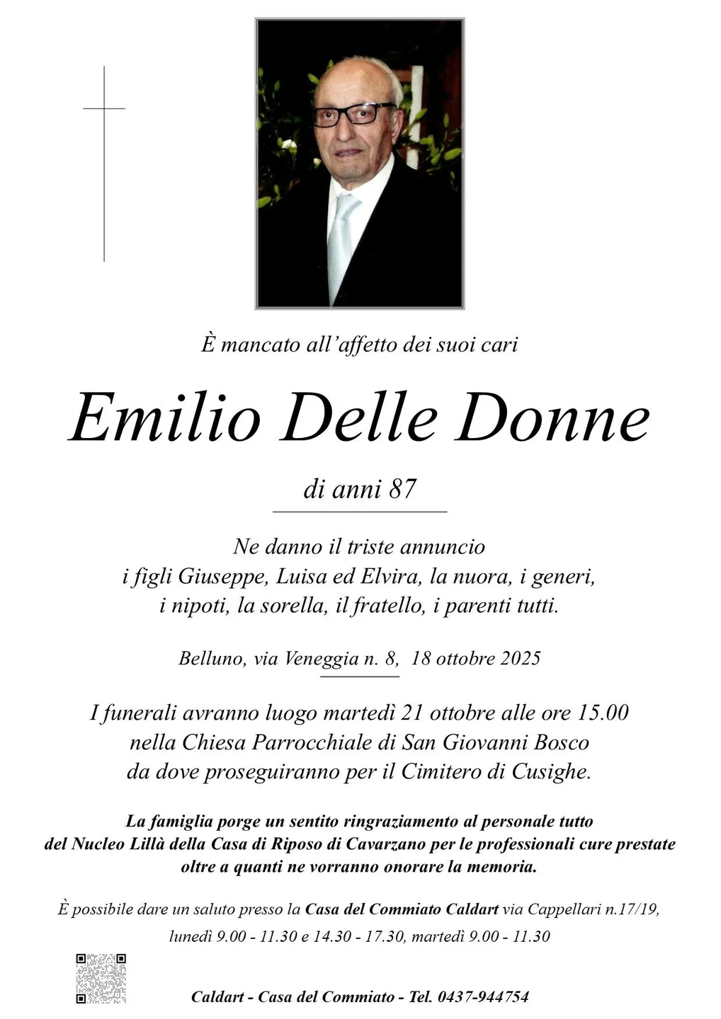 Epigrafe di Emilio Delle Donne