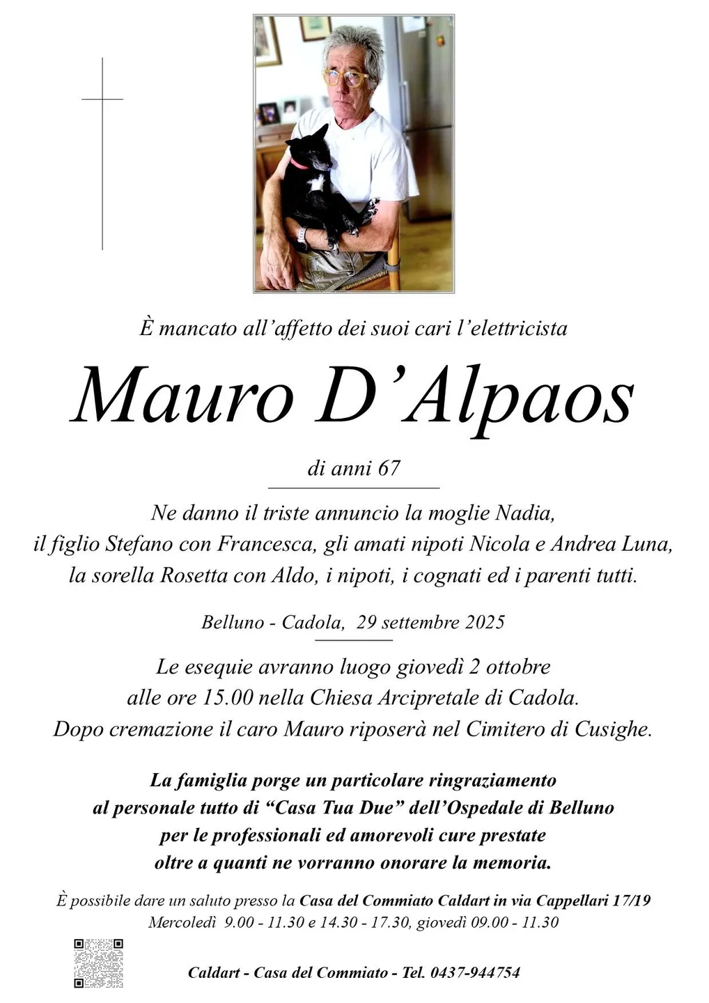 Epigrafe di Mauro D'Alpaos