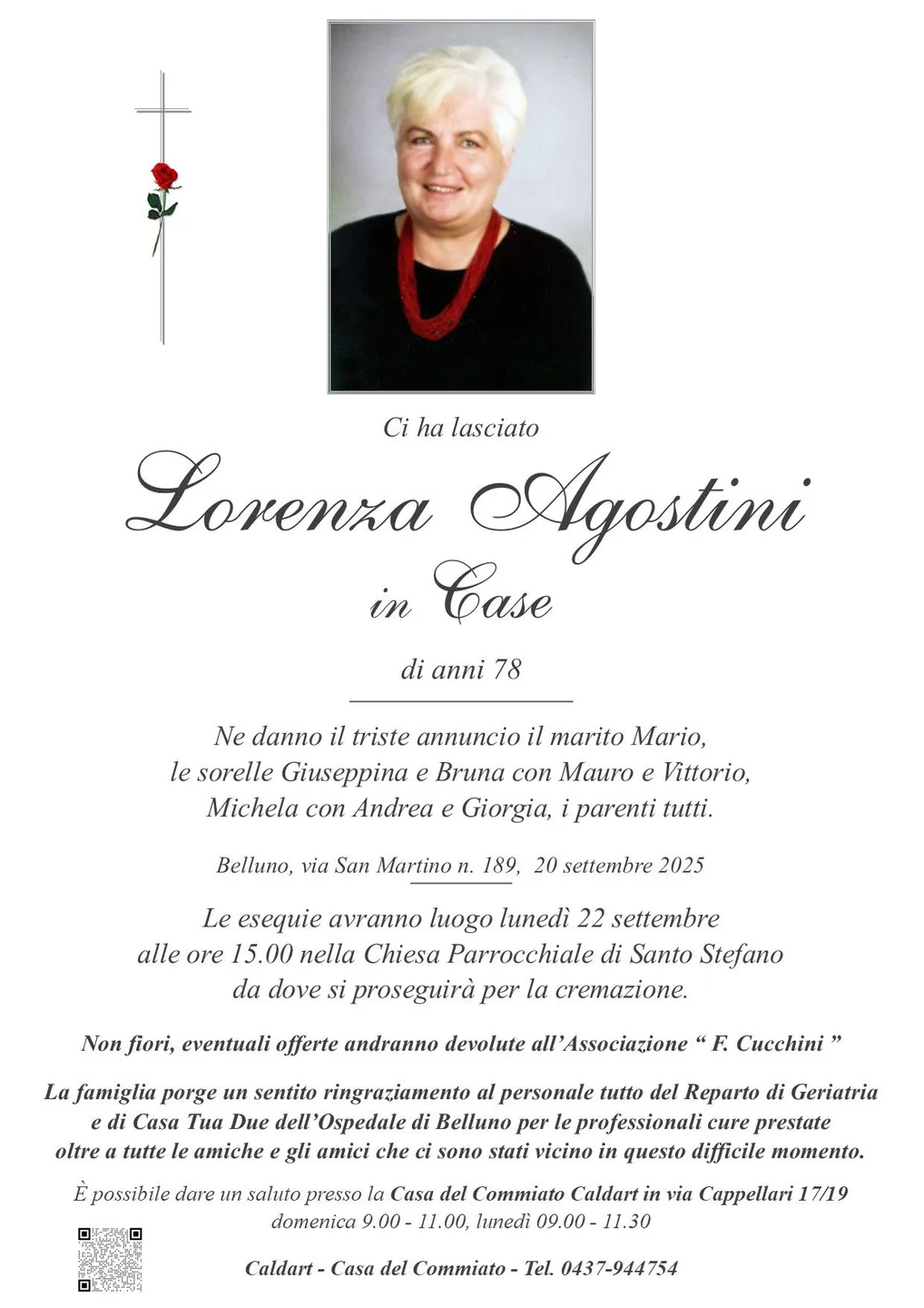 Epigrafe di Lorenza Agostini