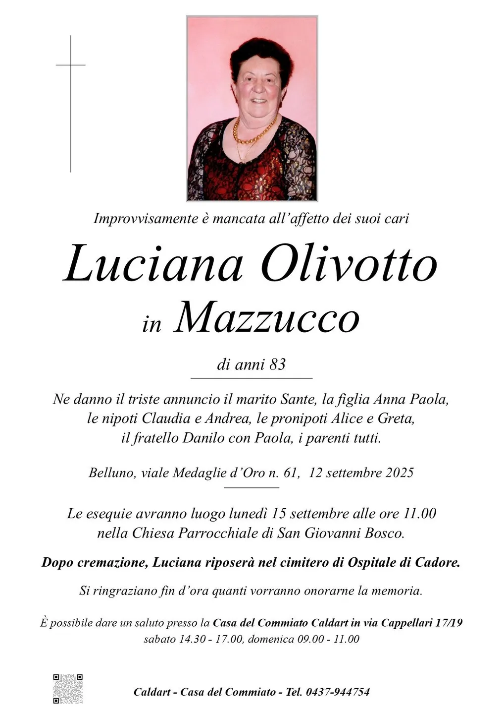 Epigrafe di Luciana Olivotto Mazzucco