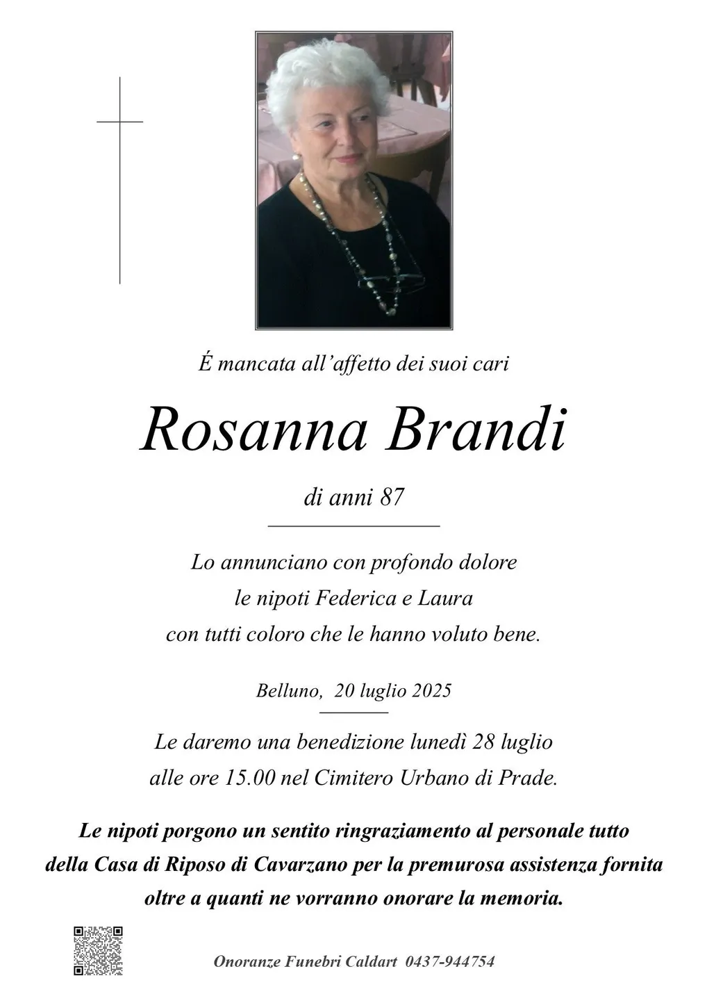 Epigrafe di Rosanna Brandi