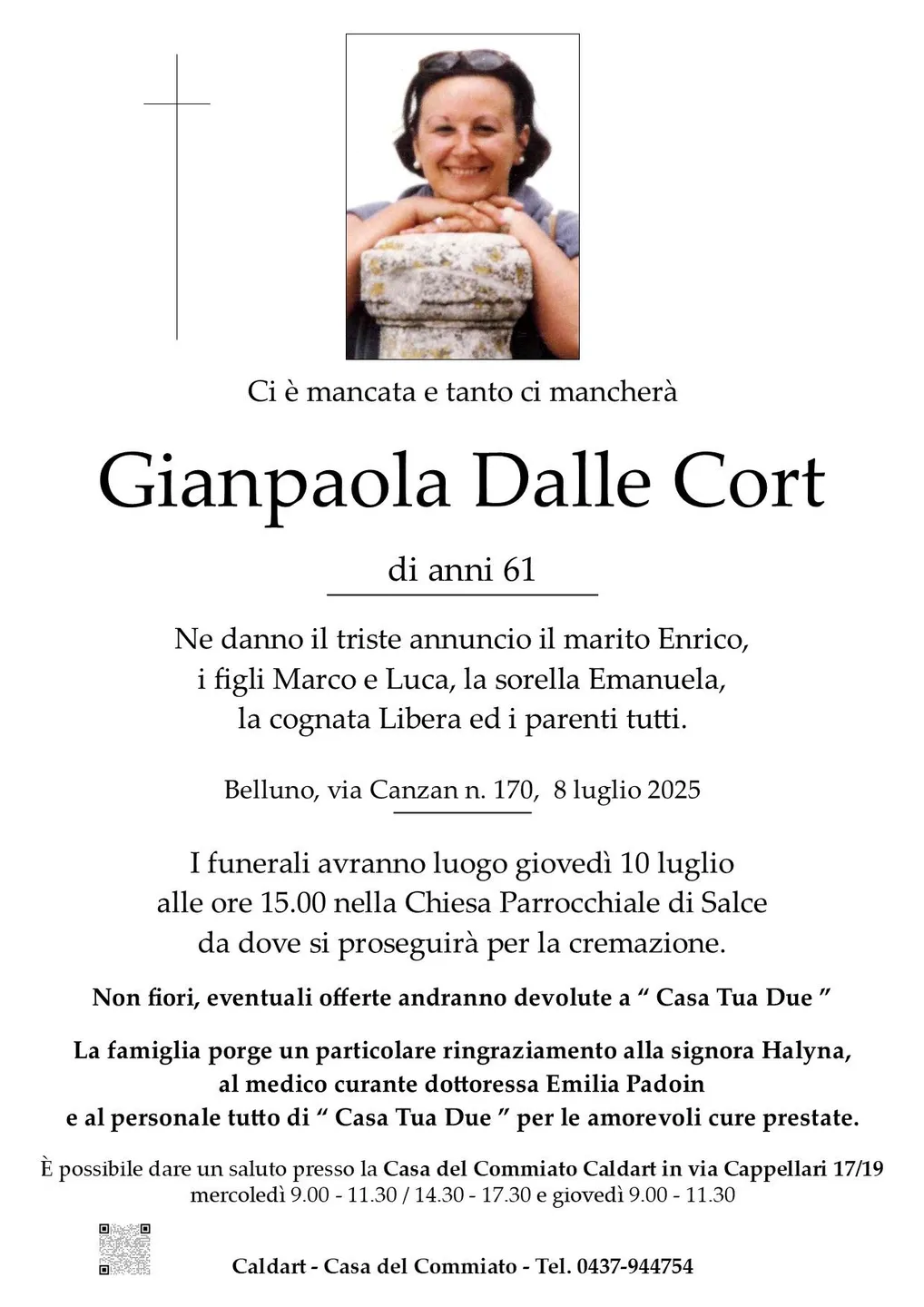 Epigrafe di Gianpaola Dalle Cort