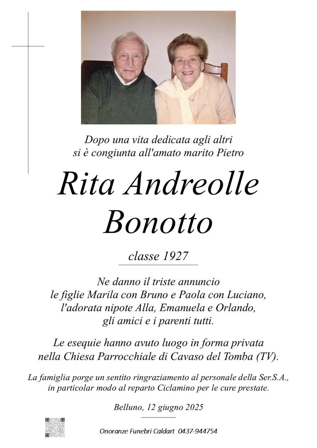 Epigrafe di Rita Andreolle Bonotto