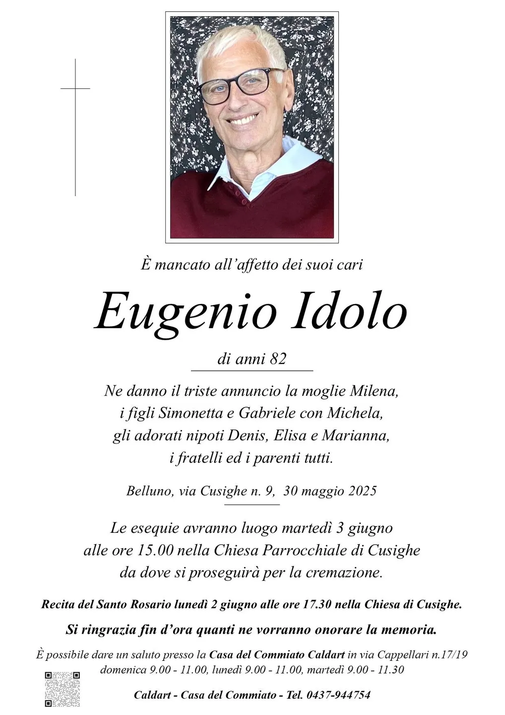 Epigrafe di Eugenio Idolo