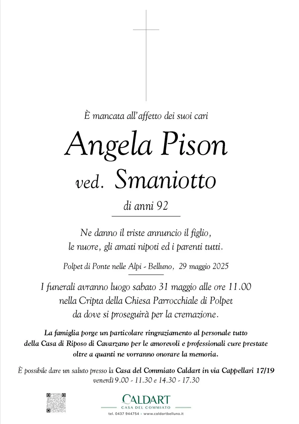 Epigrafe di Angela Pison