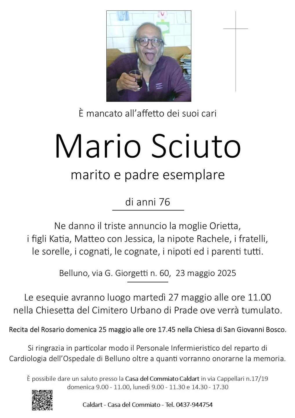 Epigrafe di Mario Sciuto