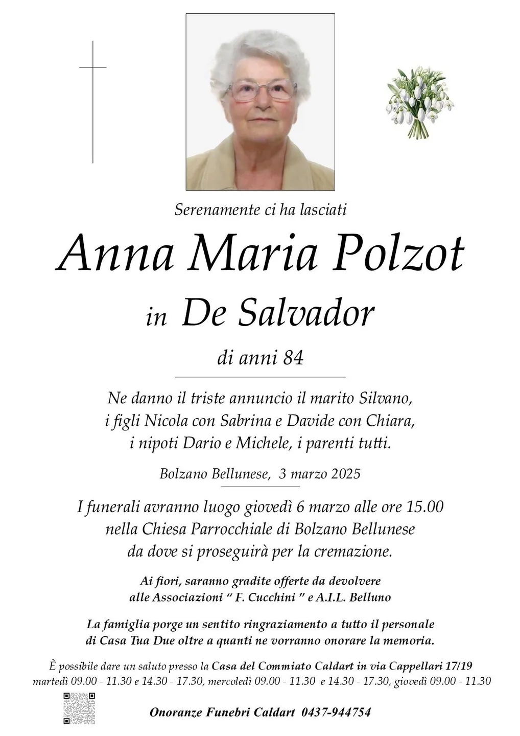 Epigrafe di Anna Maria Polzot
