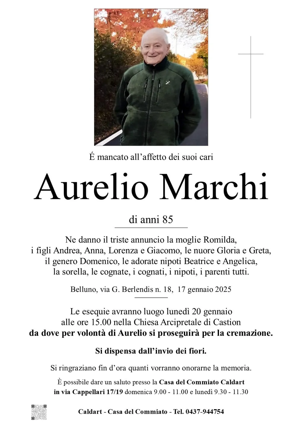 Epigrafe di Aurelio Marchi