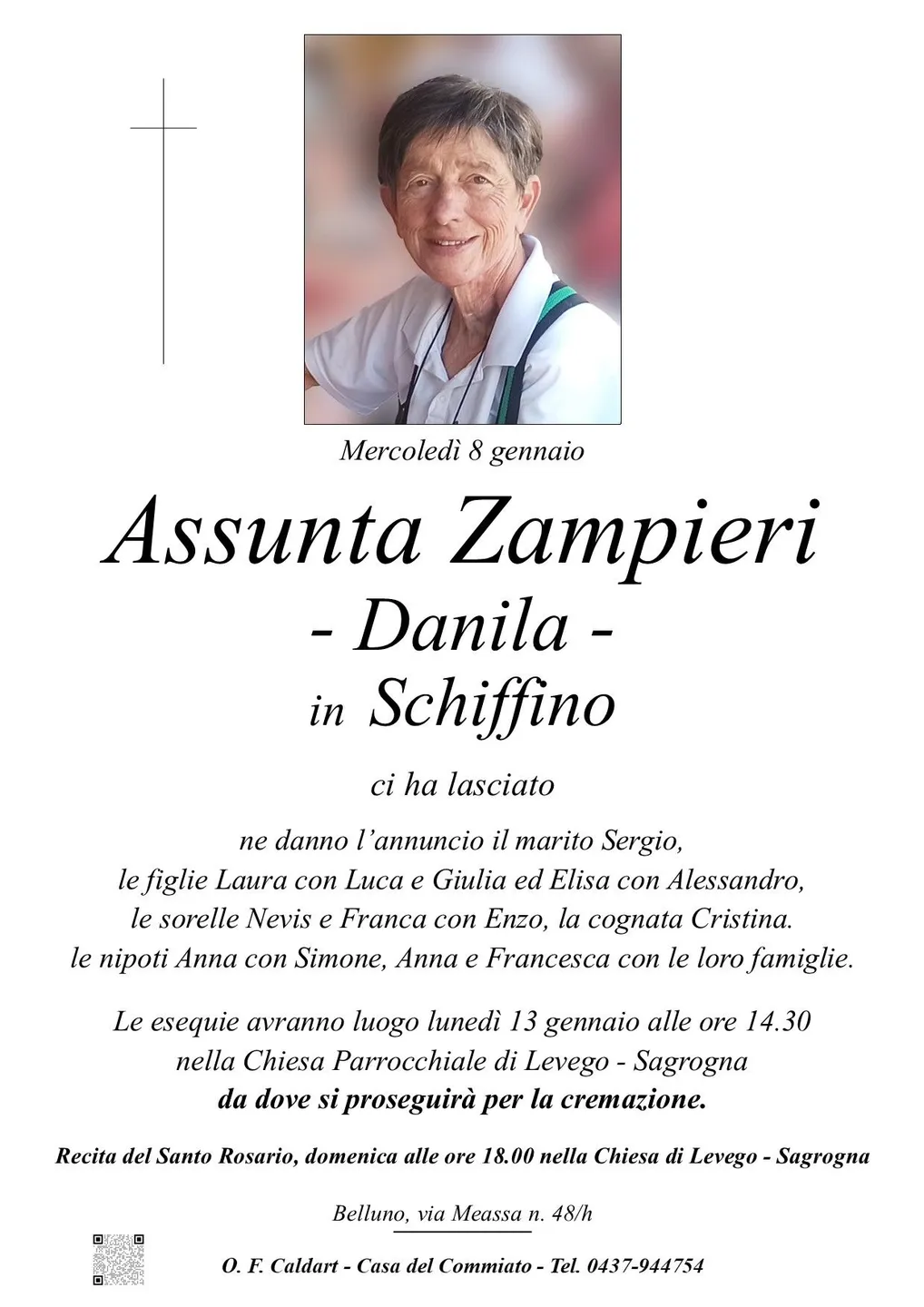 Epigrafe di Assunta Zampieri Danila