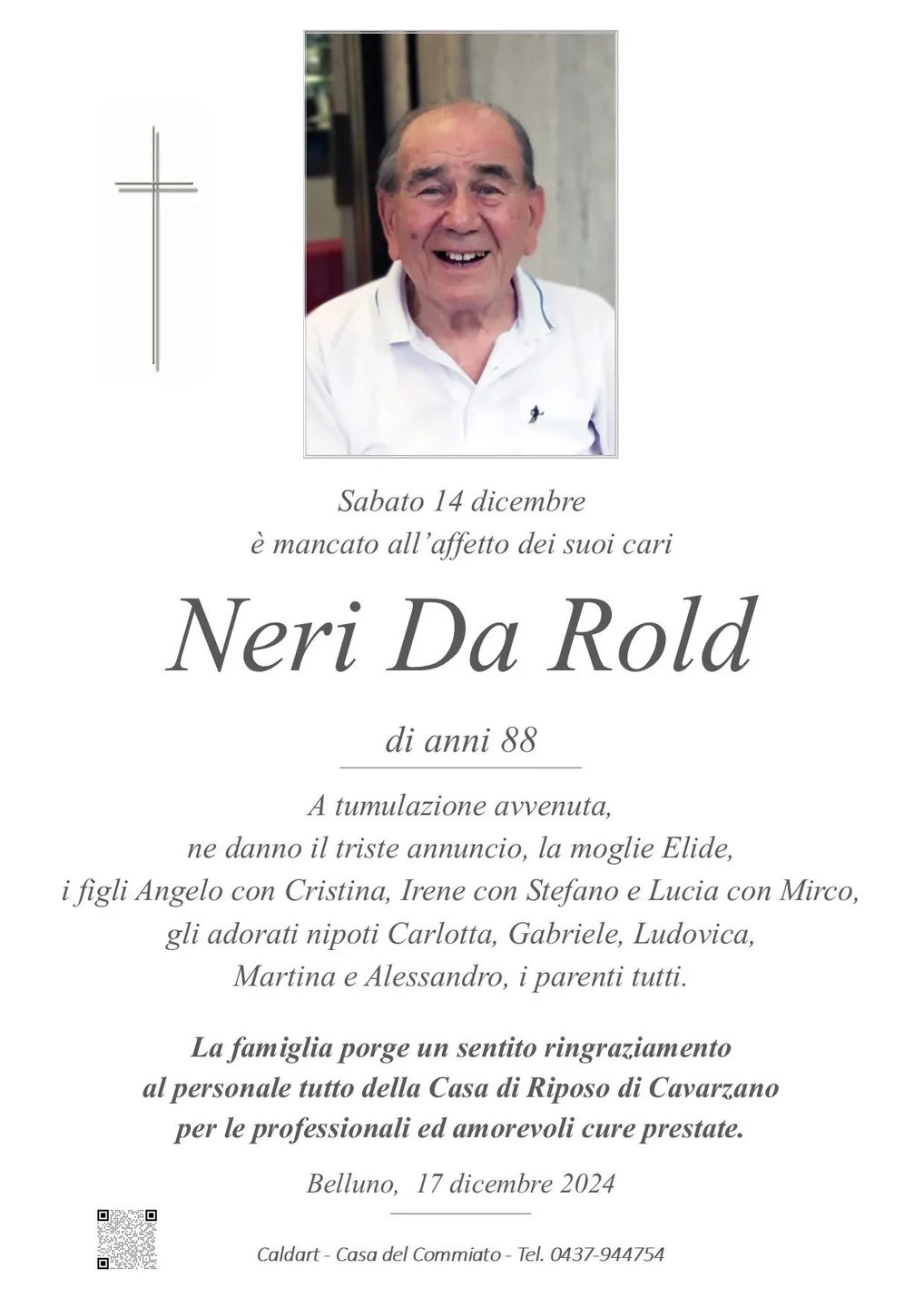 Epigrafe di Neri Da Rold