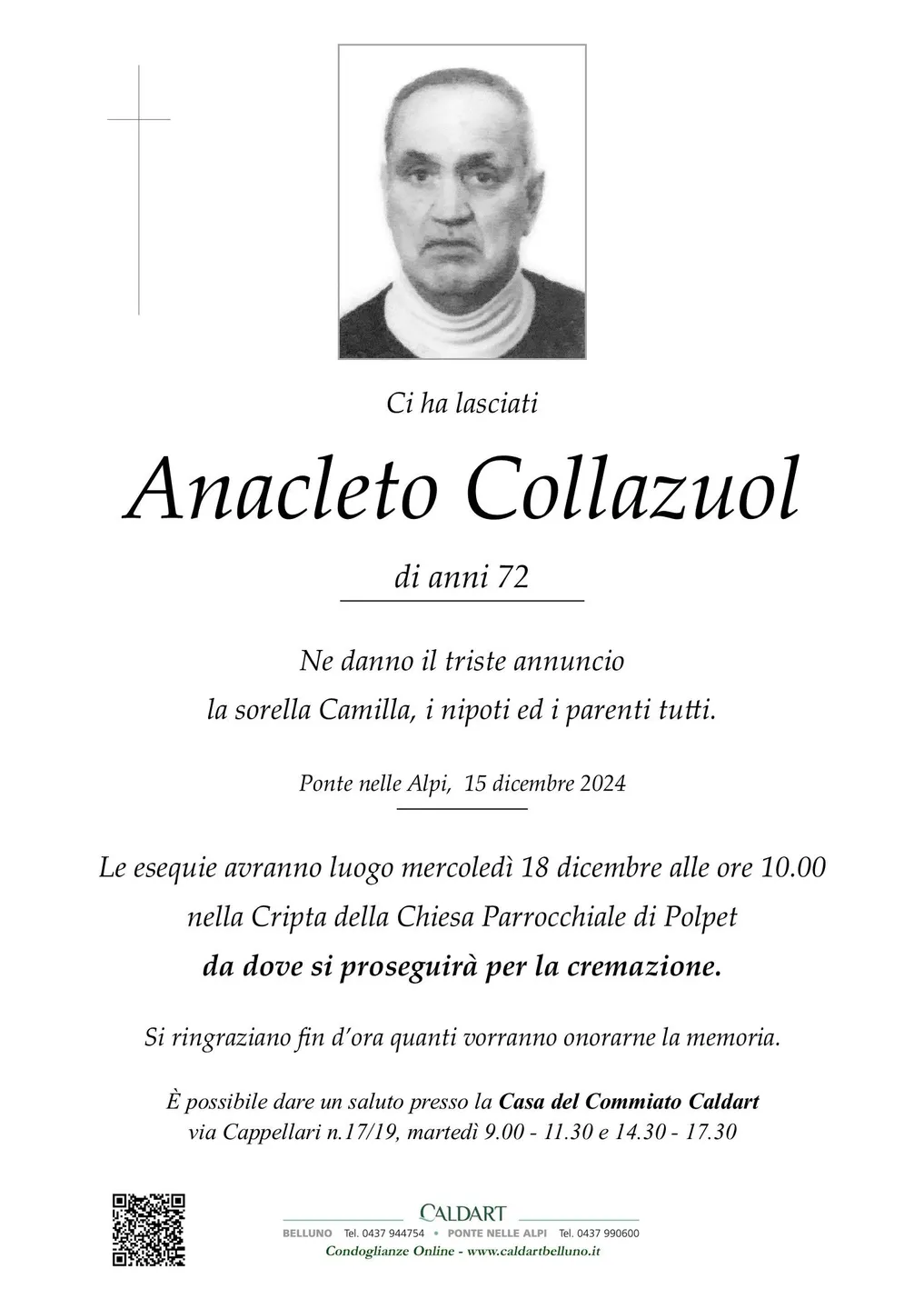 Epigrafe di Anacleto Collazuol