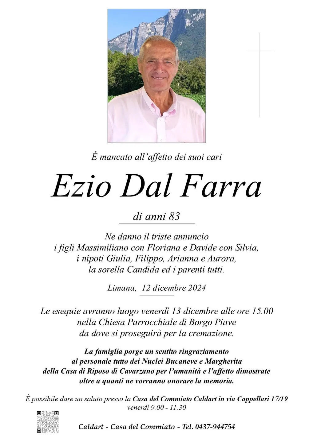 Epigrafe di Ezio Dal Farra