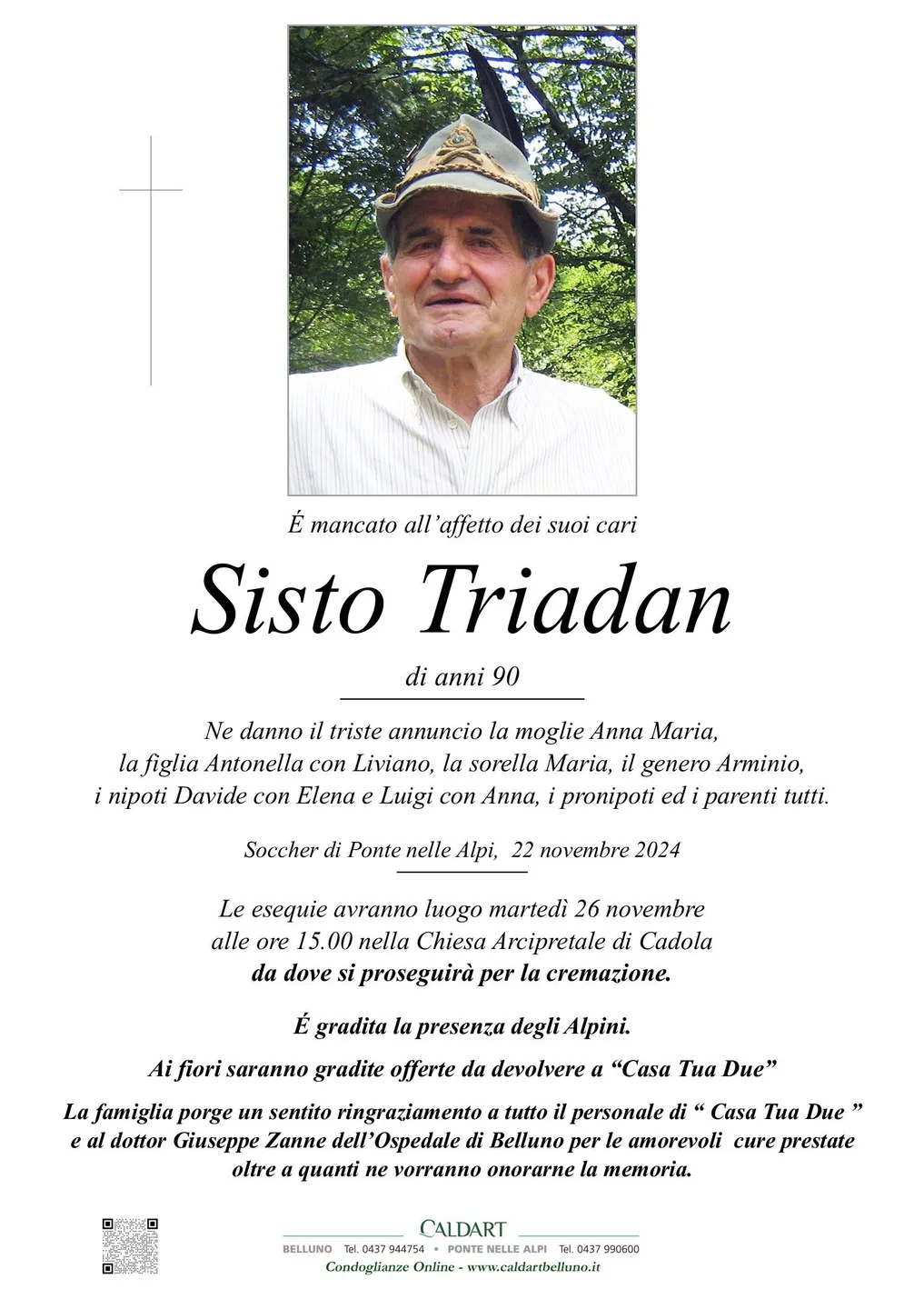 Epigrafe di Sisto Triadan