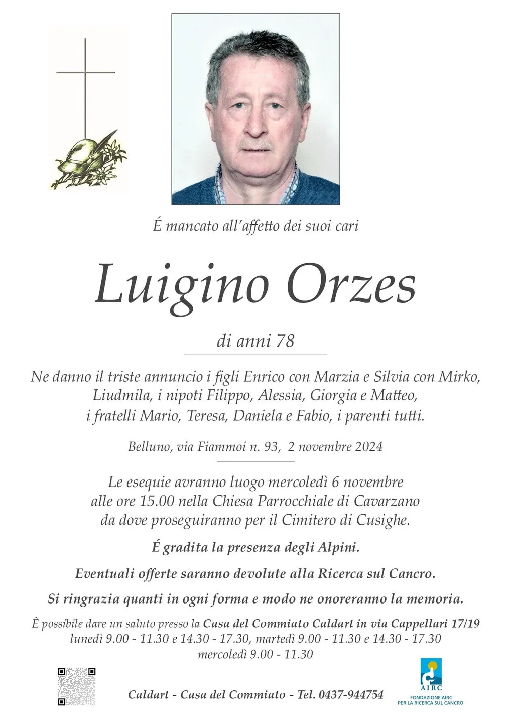 Epigrafe di Luigino Orzes