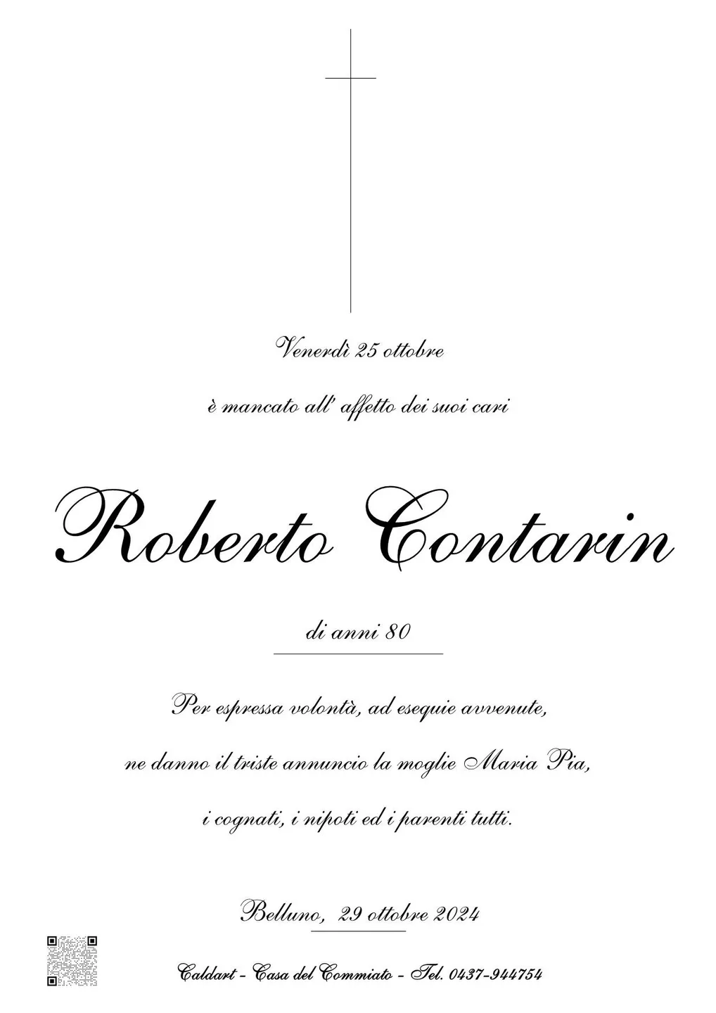 Epigrafe di Roberto Contarin