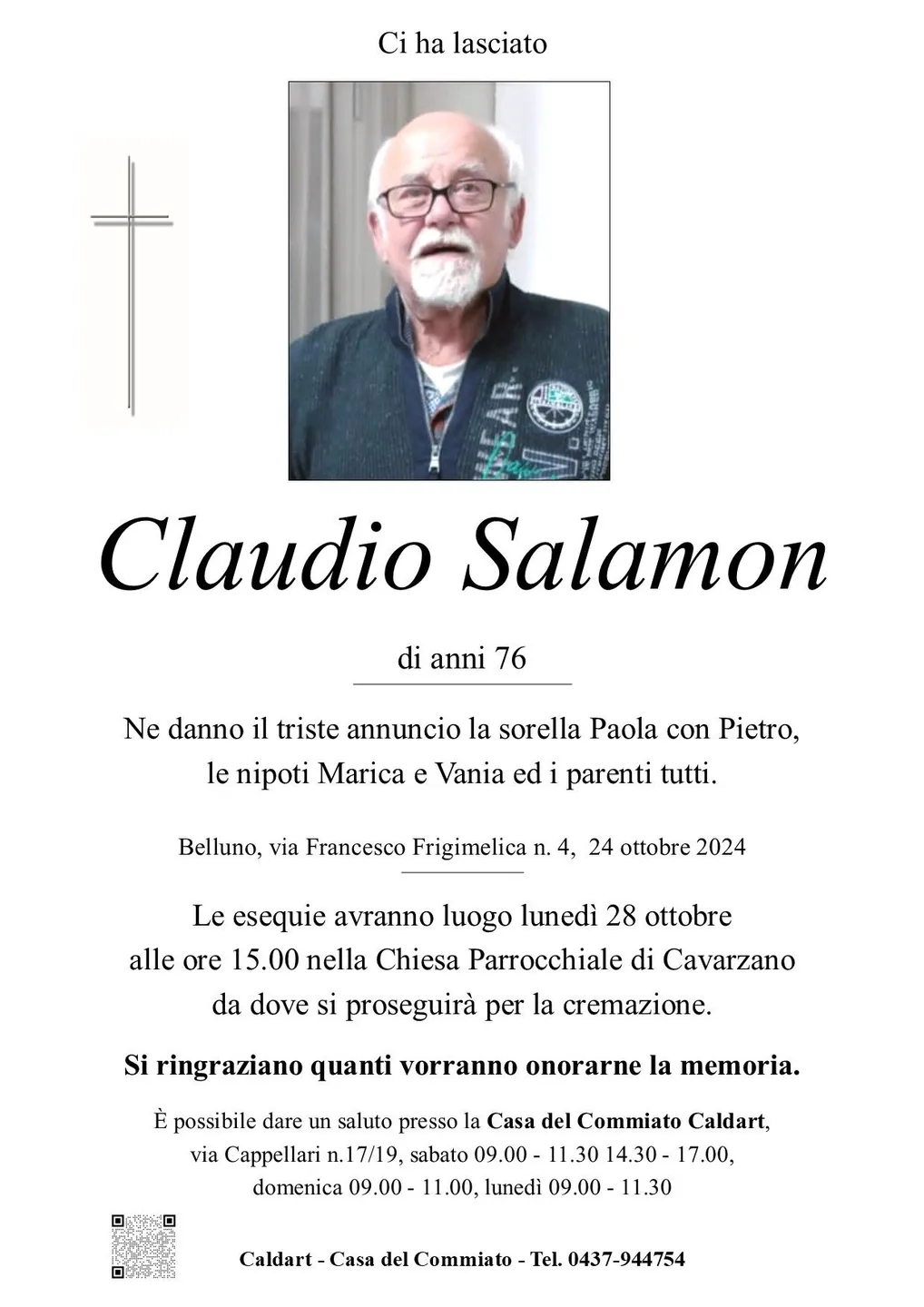 Epigrafe di Claudio Salamon