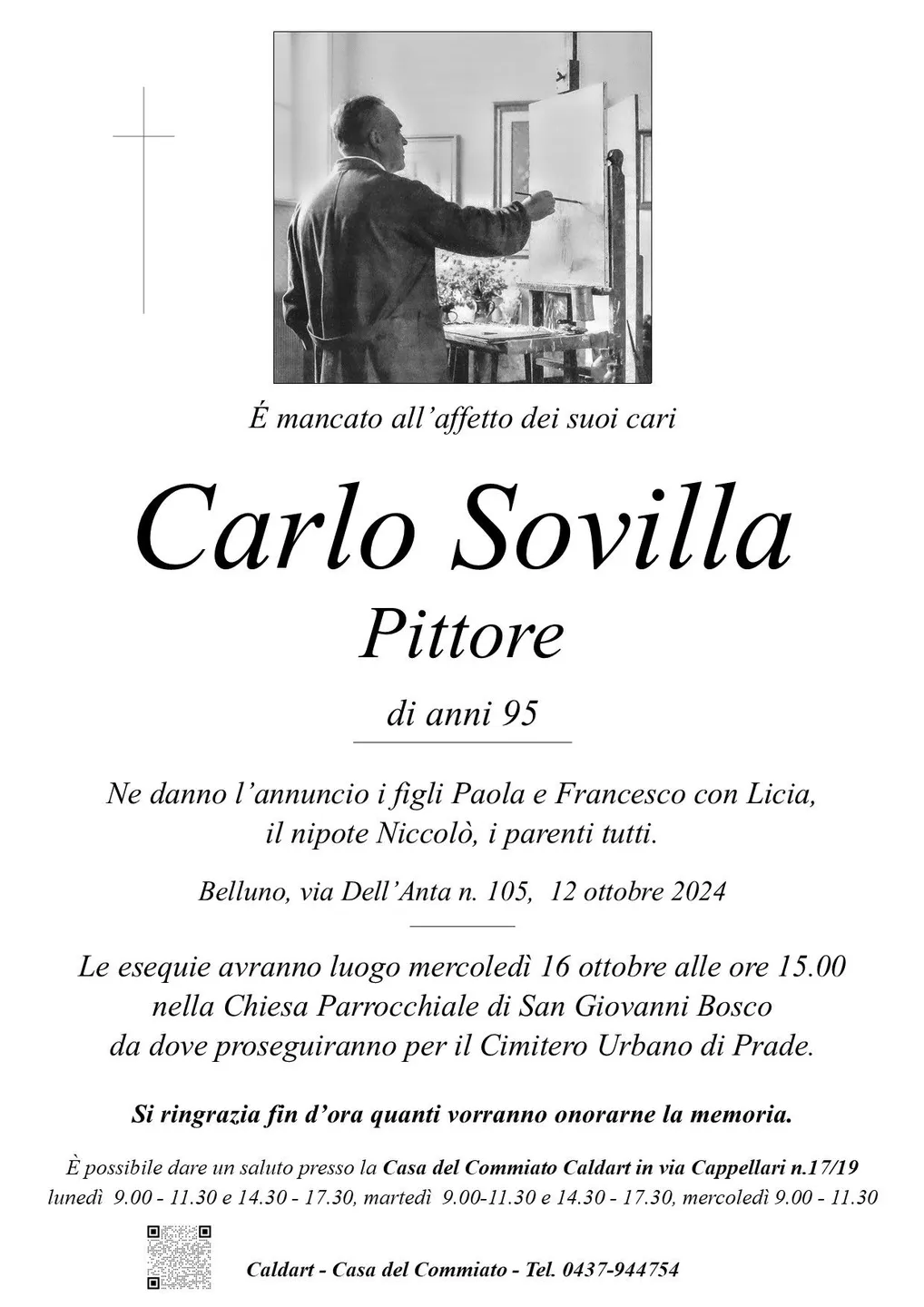 Epigrafe di Carlo Sovilla