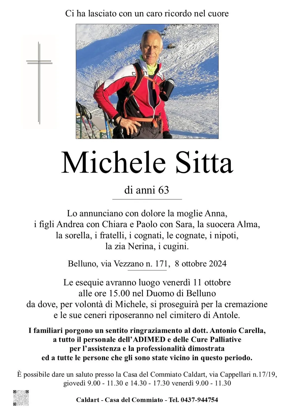 Epigrafe di Michele Sitta