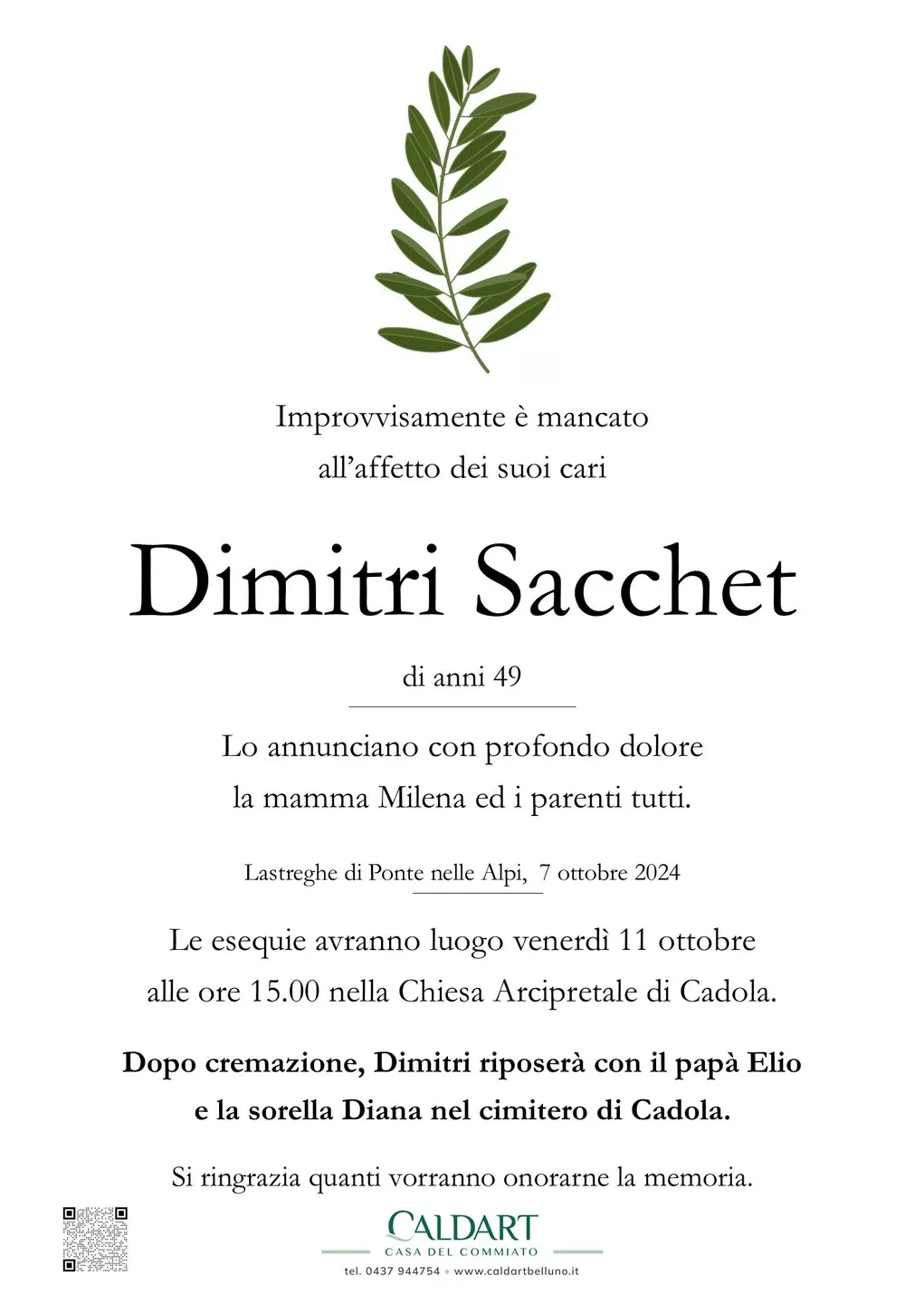 Epigrafe di Dimitri Sacchet