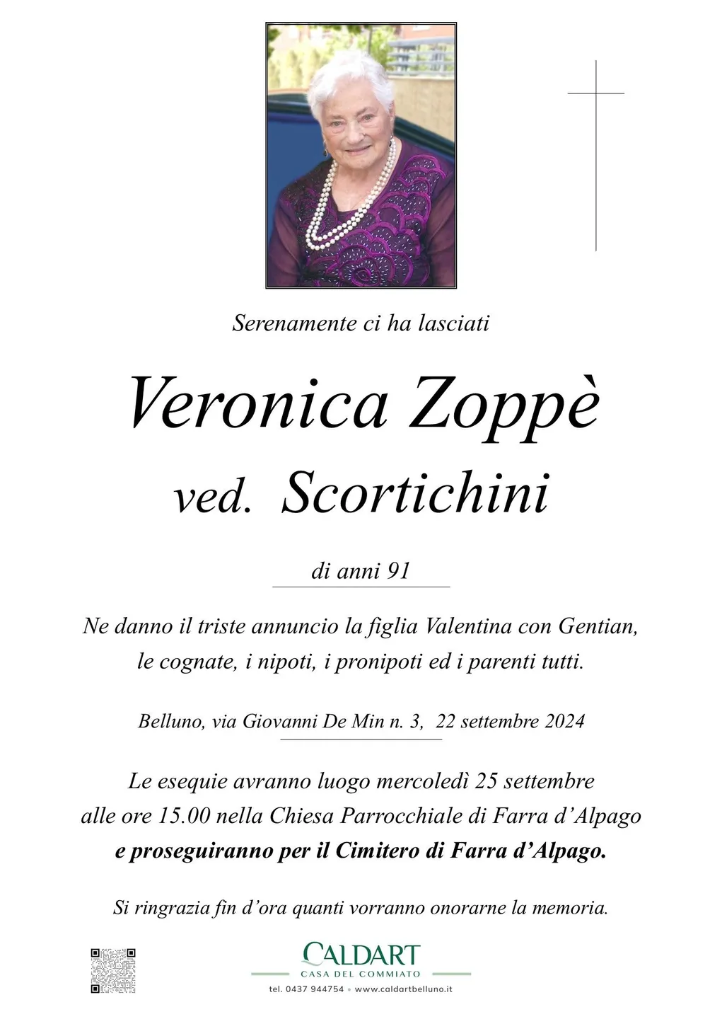 Epigrafe di Veronica Zoppè Scortichini