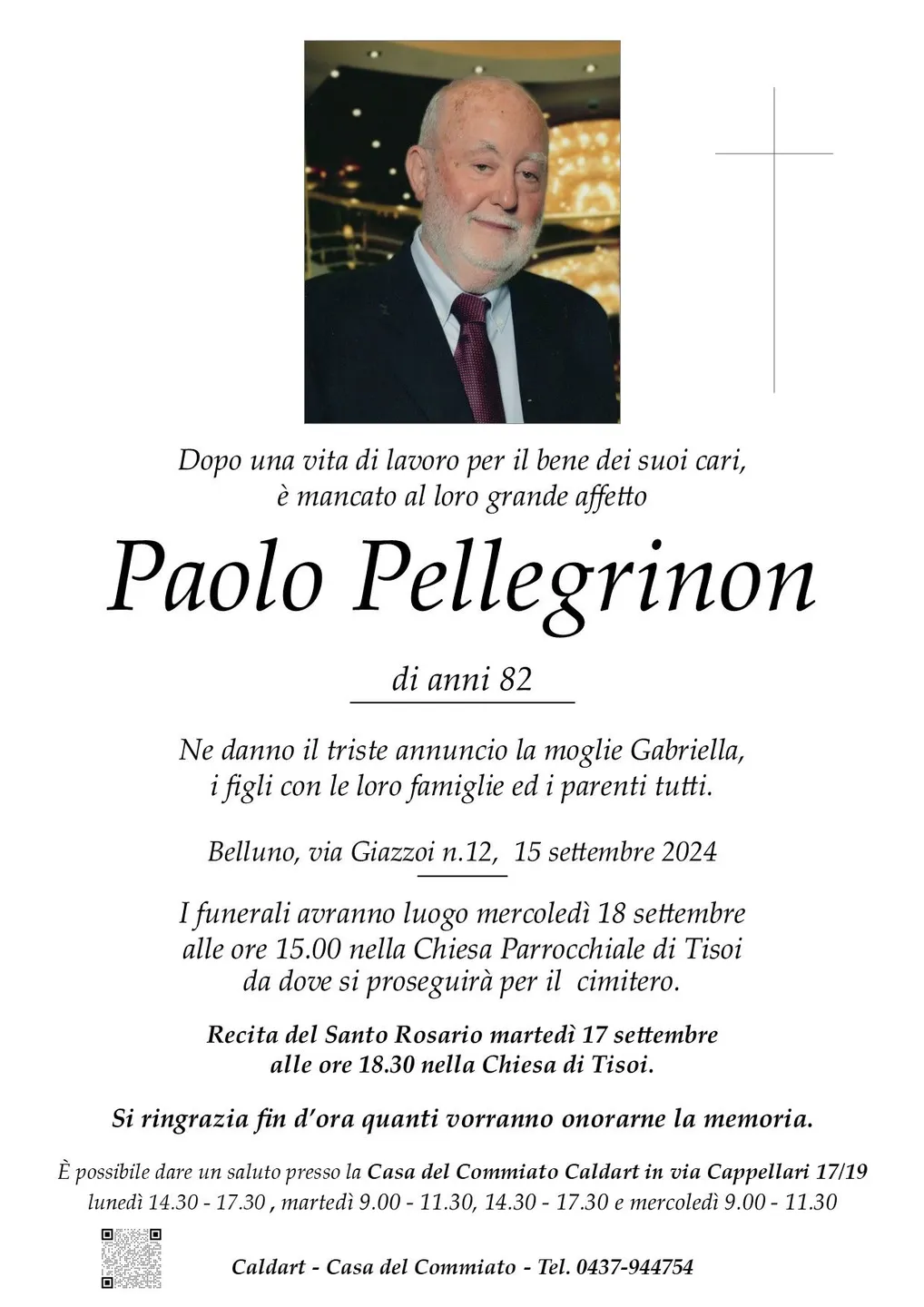 Epigrafe di Paolo Pellegrinon