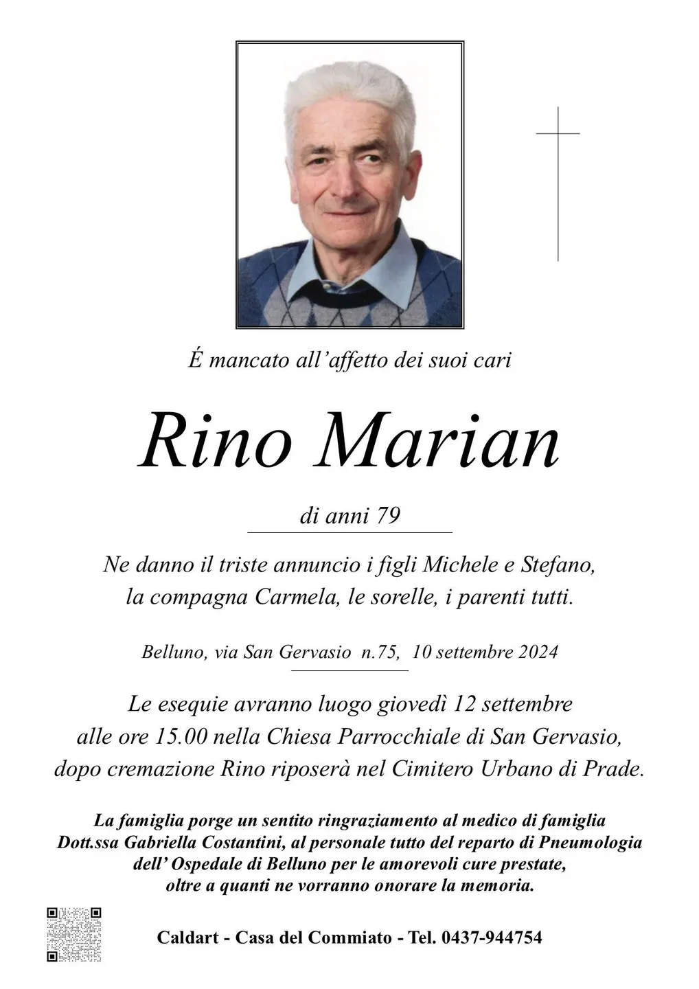 Epigrafe di Rino Marian
