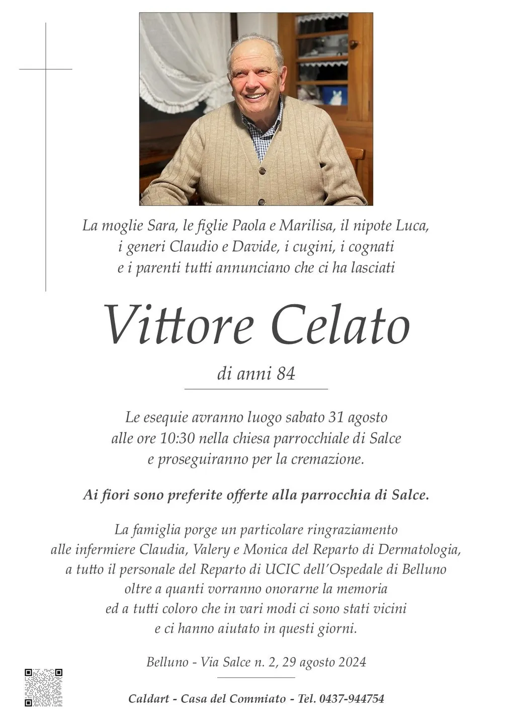 Epigrafe di Vittore Celato
