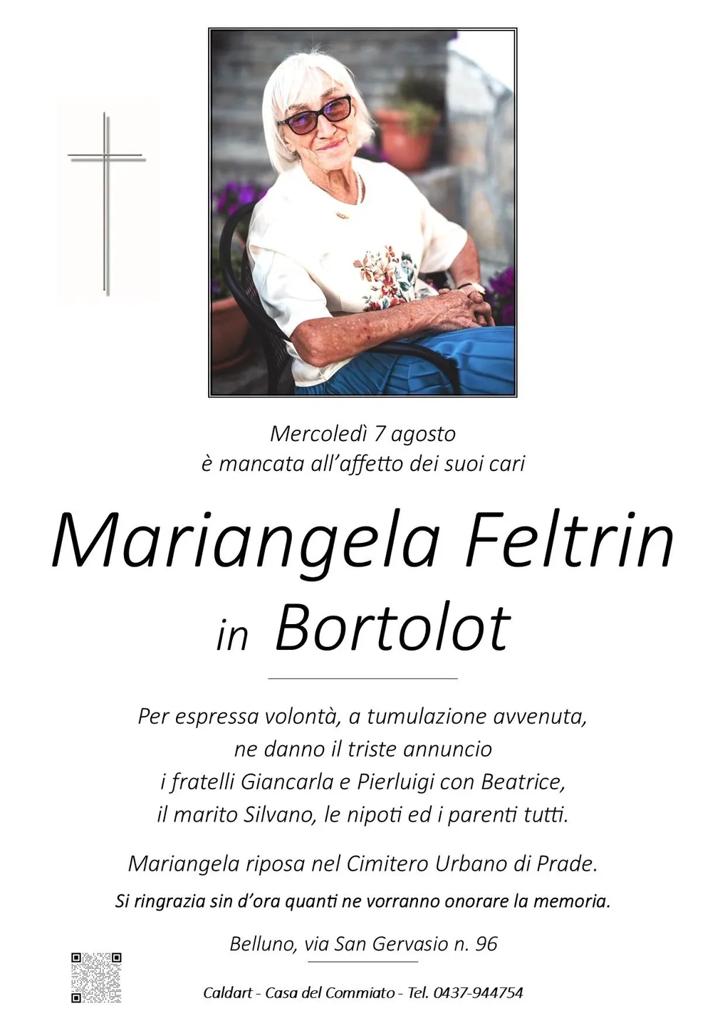 Epigrafe di Mariangela Feltrin Bortolot