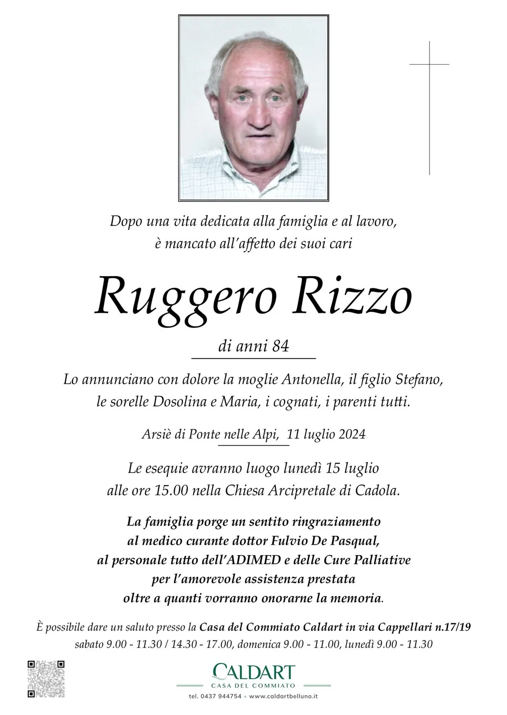 Epigrafe di Ruggero Rizzo