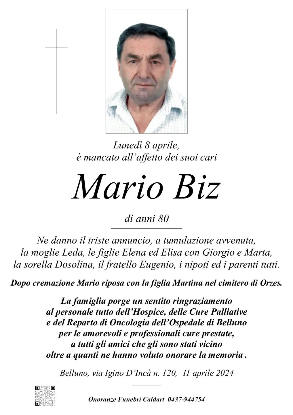 Epigrafe di Mario Biz