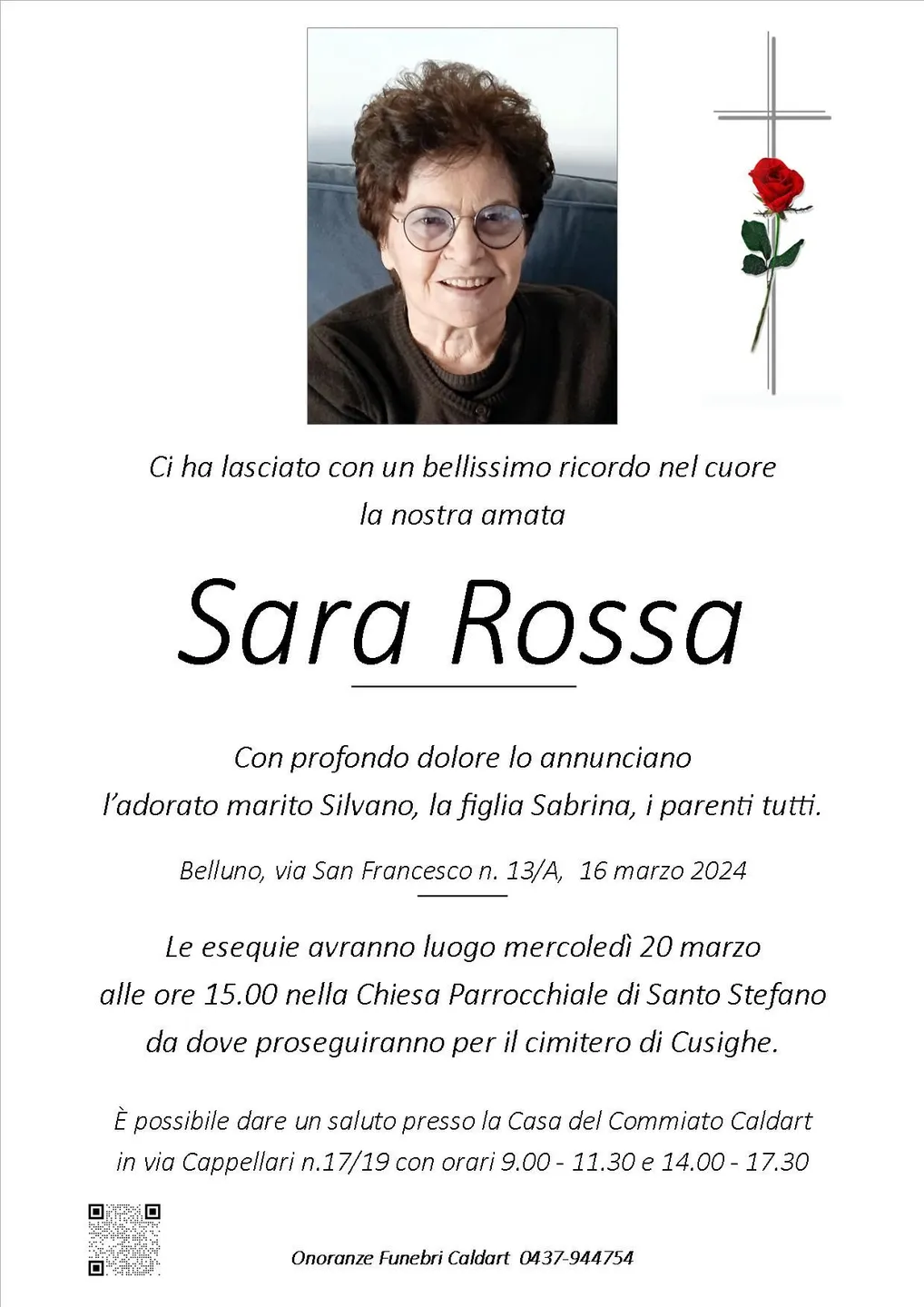 Epigrafe di Sara Rossa