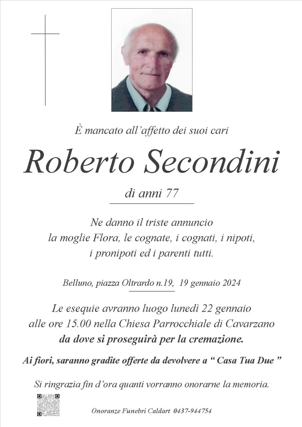 Epigrafe di Roberto Secondini